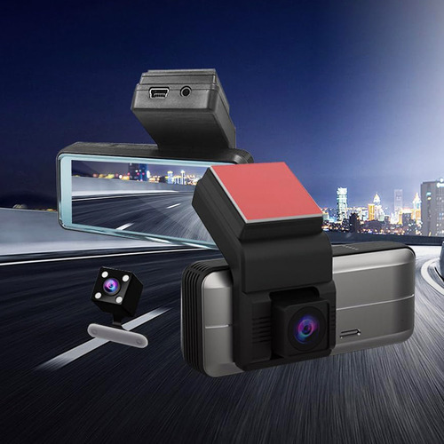 Câmera Veicular Duo Wifi Lente Dupla Automotivo Dash Cam