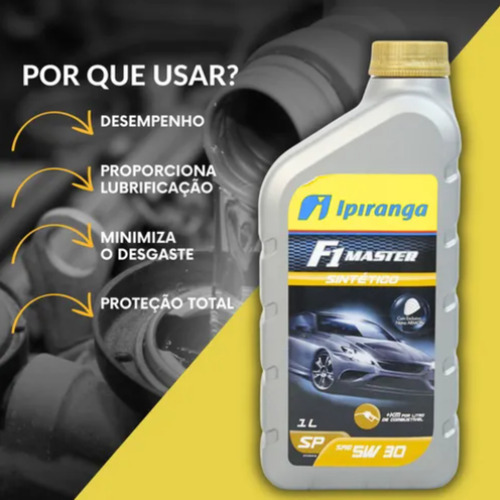 Óleo Para Motor 5w30 Sintético Ipiranga F1 Master Api Sn