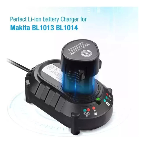 For Cargador De Batería Makita De 10,8 V/12 V