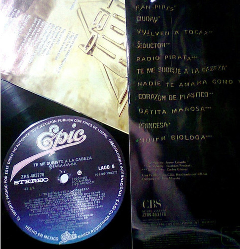 Shabadaba Shaba Da-ba Te Me Subiste A La Cabeza Lp Traslucid (Usado)