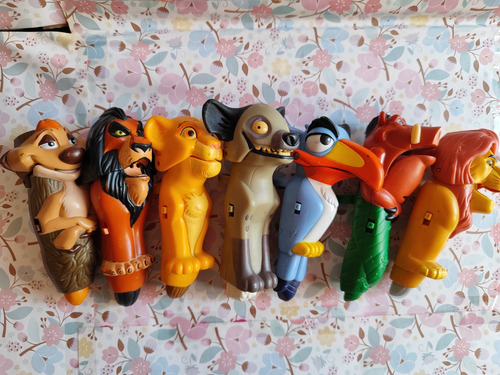 Figuras El Rey Leon Finger Tappers Mc Donalds Vintage Disney