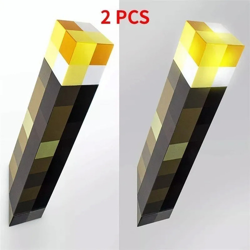2 Linternas Led Recargables Minecraft Ni