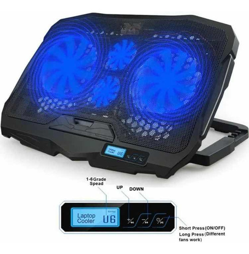 Base Ventilador Fan Cooler Usb Laptop Ajustable Potente