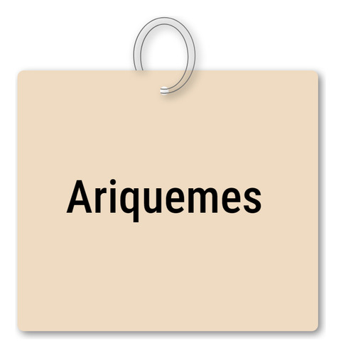 Chaveiro Ariquemes Mdf Brinde Mochila Bolsa Mala Tag