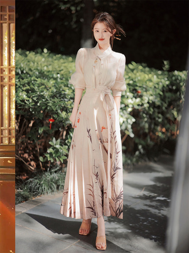 Disfraz Hanfu, Conjunto De Falda Corta Con Botones, Camisa Con Botones Para Mujer