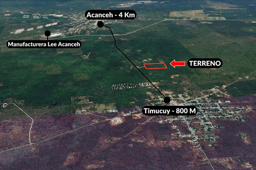Terreno En Timucuy, Yucatán: 10 Hectáreas Con Potencial De Plusvalía Y Desarrollo