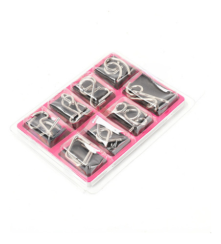 Set De Rompecabezas De Anillos De Metal En Caja