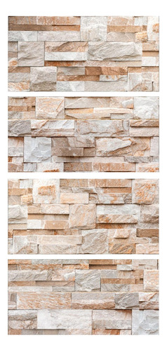 4 Pegatinas De Pared Ladrillo De Imitación Impermeables E