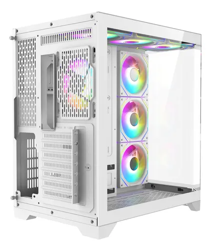 Chasis Iceberg Crystal Edge Blanco X7 Fan Argb Maxi Infinity