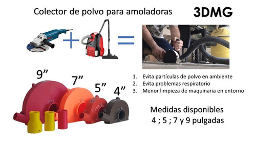Acanaladora Para Amoladora De 4 Y 5 Pulgas Piso Y Pared. Blanco 60hz