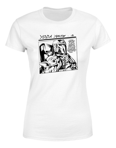 Playera Baby Yoda Sonic Youth Mujer