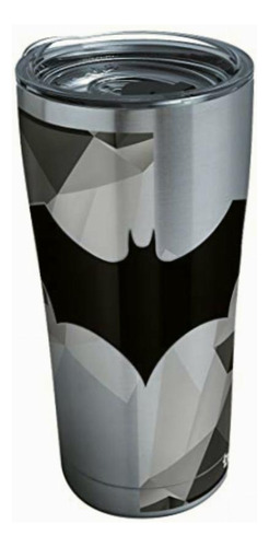 Tervis Dc Comics - Batman Termo Acero Inoxidable 20oz Plata Color Plateado