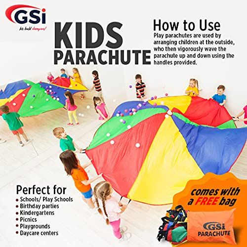 Juguete Gsi Kids Play En Paracaídas De 24, 30 Y 35 Pies Con