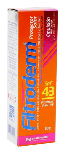 Filtroderm Emulsión Spf 43 60gr - g a $1642