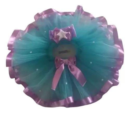 Fantasia Sereia Glamour Infantil _ Body & Saia Tutu