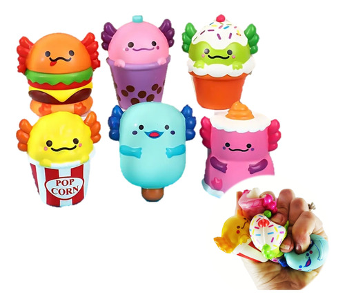 12 Squishy Kawai Ajolote Cute Juguete Piñata Bolo Squize