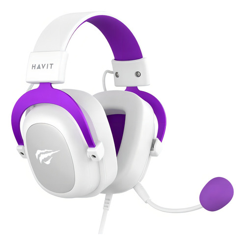 Auriculares para jugadores Havit H2002d blancos y morados