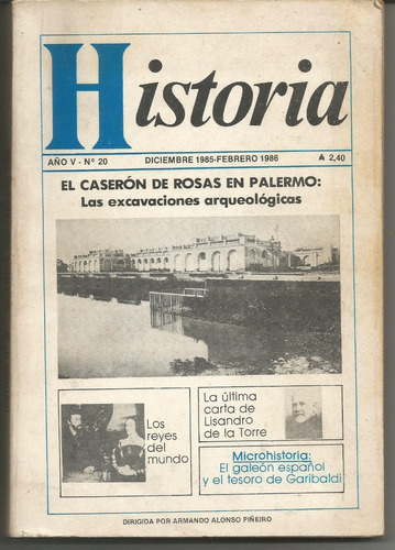 Revista Historia Año V N°20 El Caseron De Rosas En Palermo