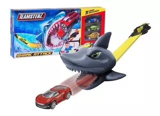 Pista Lanzadora Tiburón Shark Attack 3 Autos Wabro