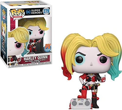 Funko Pop! Dc Heroes: Harley Quinn Con Figura De Vinilo Boom