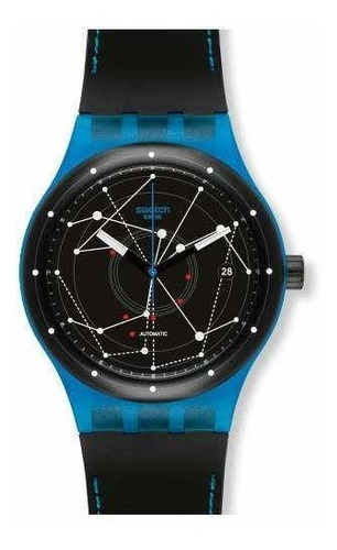 Reloj Swatch Automático Silicona Sistem Blue Suts401