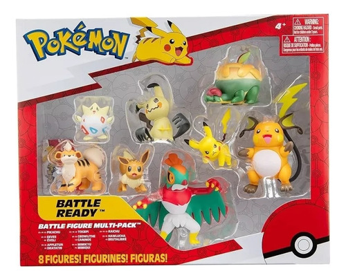 Pokemon Battle Ready Multi-pack 8 Figuras- Original 2542