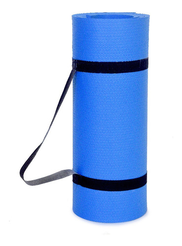 Colchonete Esteira Tapete Yoga (1,70x55cm) Cor Azul