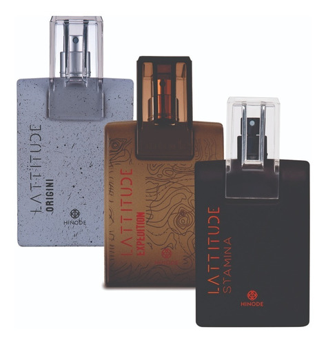 3 Perfumes Lattitude Expedition + Origini + Stamina + Frete