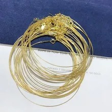 Zhixi-pulsera De Oro De 18k Para Mujer, Brazalete De Oro Pur