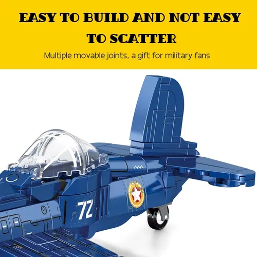 Riceblock Attack Airplane F4u Juego De Construcción, De Con