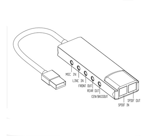 Tarjeta De Sonido Usb Tarjeta De Sonido Externa De Alto