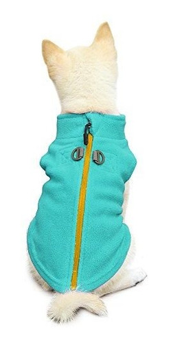 Gooby Zip Up Dog Chaleco De Lana Para Perros Pequeños