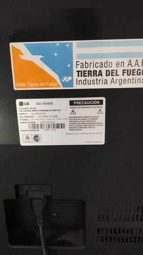 Tv Lg 42 Ln5400 Leer Descripcion - No Hago Envios ! (Usado)
