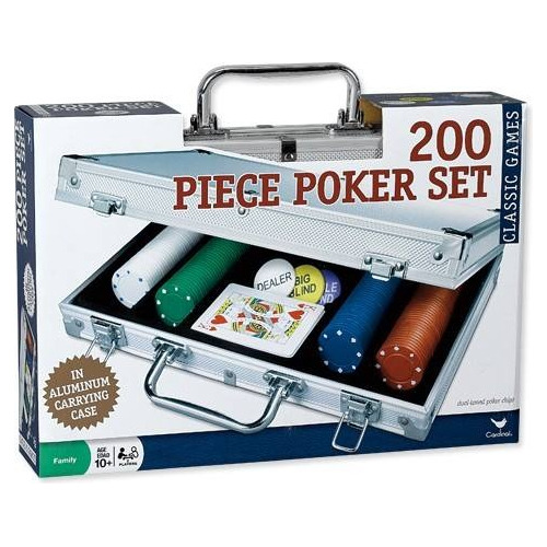 Juego De Poker Set Maletin De Aluminio 200 Fichas 