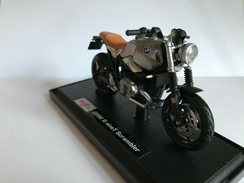 Bmw R Nine T Scrambler 1/18 Gris Fundido A Presión Mo