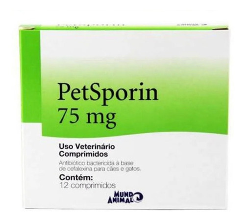 Petsporin 75mg Cães E Gatos 12 Comprimidos - Mundo Animal