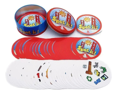 Juego De Cartas Spot It Dobble Encuentra La Diferencia 3