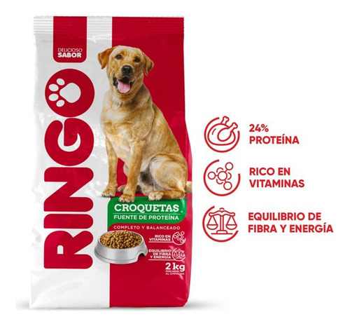 Alimento Seco Perro Ringo Original Adulto 2 Kg