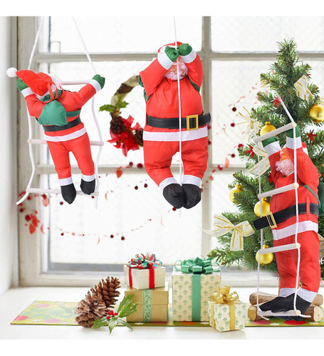 Natal Papai Noel Escada Escada Decoração De Casa De Festa De