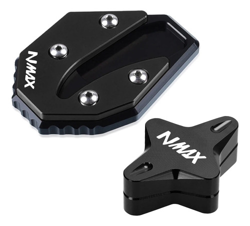 Soporte Lateral Con Placa Ampliable Para Yamaha Nmax 125 201