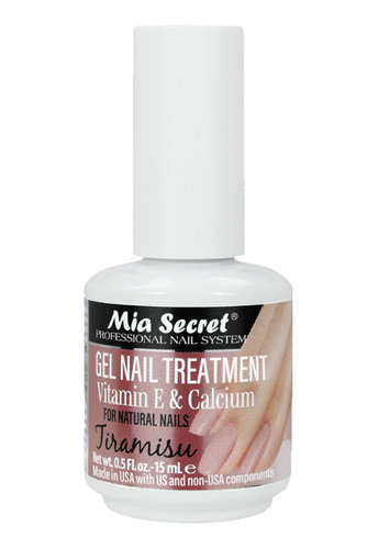 Base Y Top Gel Vitamina E Y Calcio Tiramisu Mía Secret 15 Ml