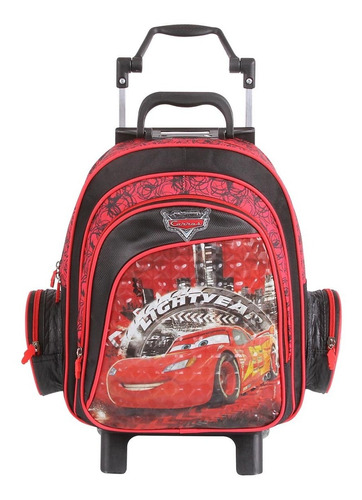 Mochila Com Carrinho/rodinhas M Dermiwil - Carros