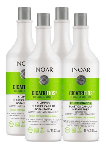 Kit 02 Inoar Cicatrifios Shampoo + Condicionador L         