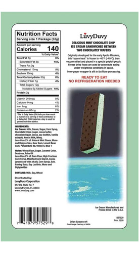 Luvyduvy Sándwiches De Helado De Chispas De Chocolate Y Ment