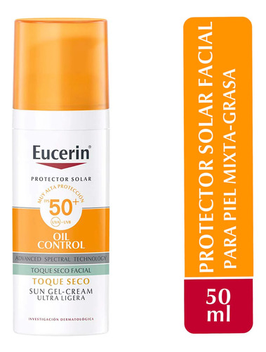 Protector Solar Eucerin Oil Control Toque Seco Matificante