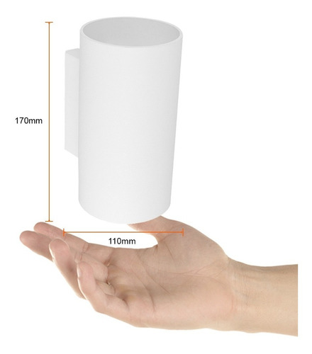 Imagen 3 de 6 de Lámpara Para Muro Exterior, Blanco 7.5w Luz Cálida