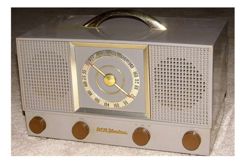 Vinilo 50x75cm Cuadro Decorativo Radio Vintage Clasico P1