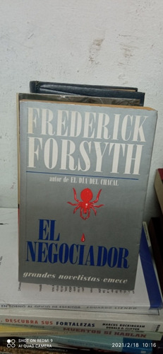 Libro El Negociador. Frederick Forsyth