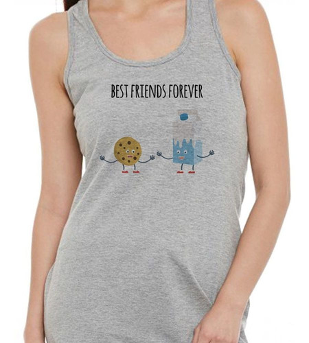 Musculosa Best Friends Leche Con Galletitas