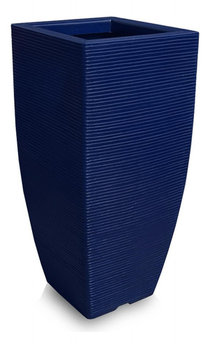 Vaso De Planta Decorativo Resistente Polietileno 90x40 Azul